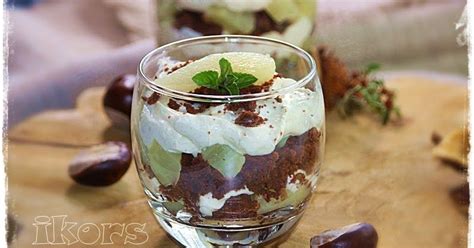 Enthält Werbung Herbstliches Schoko Birnen Dessert im Glas 4-6