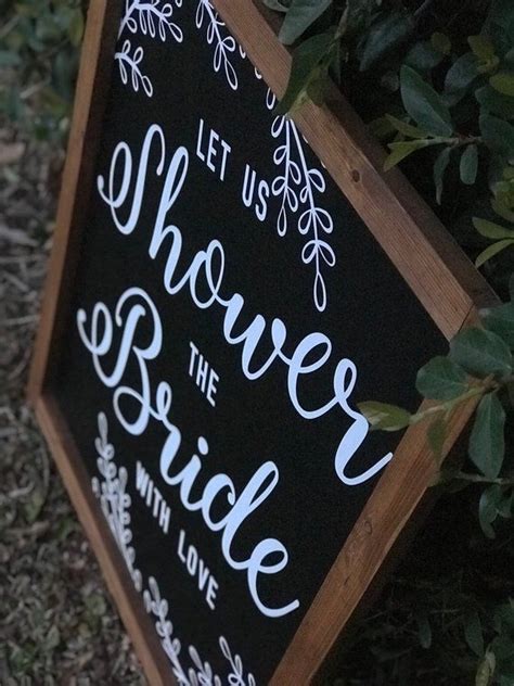 Bridal Shower Chalkboard Shower The Bride Custom Etsy Chalkboard