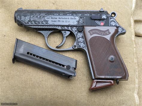 Walther Ppk 22 Lr Factory Engraved From The Bill Jaqua