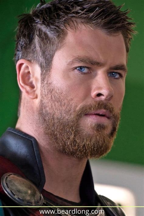 Chris Hemsworth Thor Beard Style Step By Step Beardlong