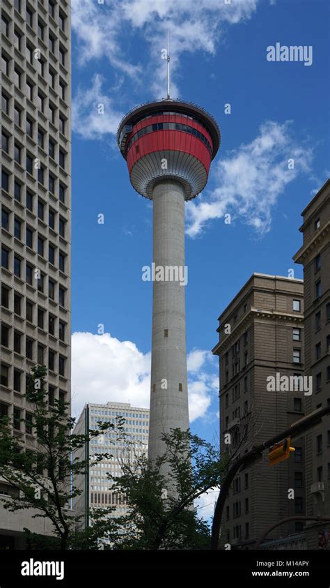 Calgary Tower A Free Standing Observation Tower In Downtown Calgary