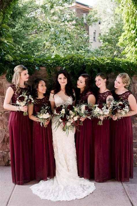 Burgundy Bridesmaid Dresses Perfect Choice For Fall