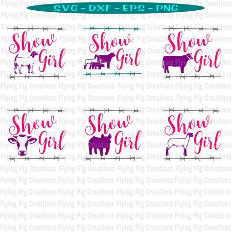Show Girl SVG Show Pig svg Show Goat svg Show Cow svg Show | Etsy in 
