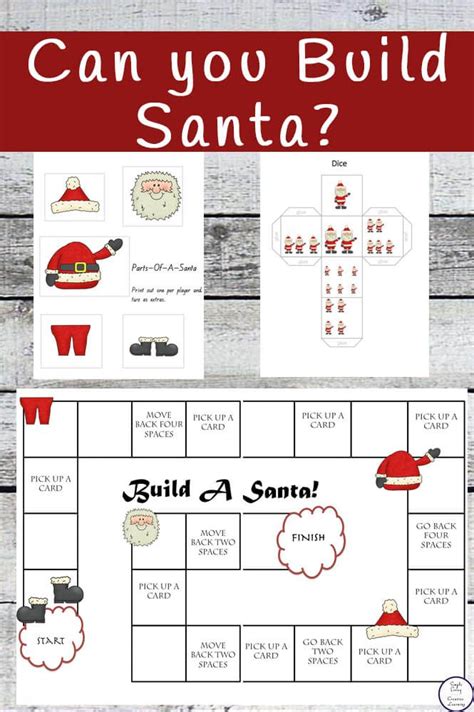 Build A Santa Board Game Christmas Board Games Funny Christmas Party