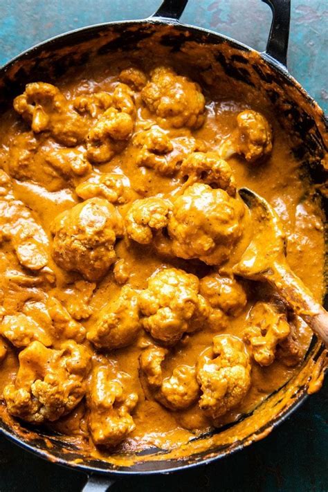 In a large bowl, place the cauliflower and add half of the sauce, reserving the remaining sauce for another use. Indian Coconut Butter Cauliflower. - Half Baked Harvest ...