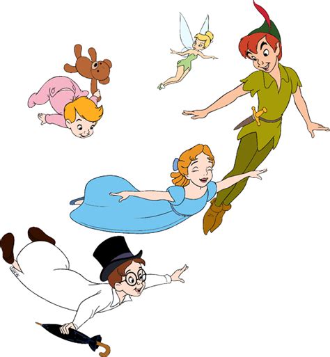 Peter Pan Wendy Michael John Tinker Bell Flying Peter Pan Wendy Michael John Flying