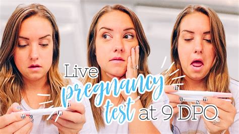 Live Pregnancy Test At 9 Dpo Ttc After Miscarriage Youtube