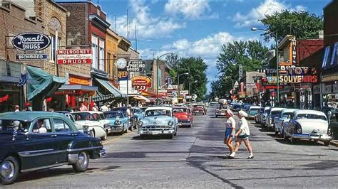 Main Street Usa In The 1950s Photos Of Life In America