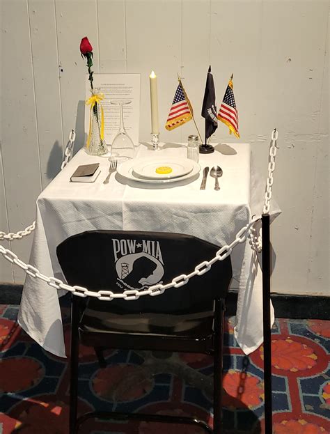 Pow Mia Table Ceremony My Bios