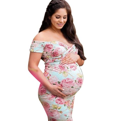 Pregnant Women Long Plus Size Maternity Dresses Maternity Clothes