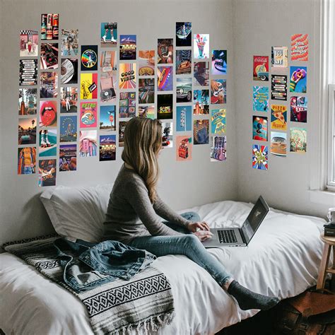 Wall Collage Kit Aesthetic Pictures60 Pcs 4x6 Inch Retro 80s Photo