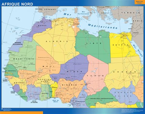North Africa Wall Map Wall Maps Of Countries Of The World