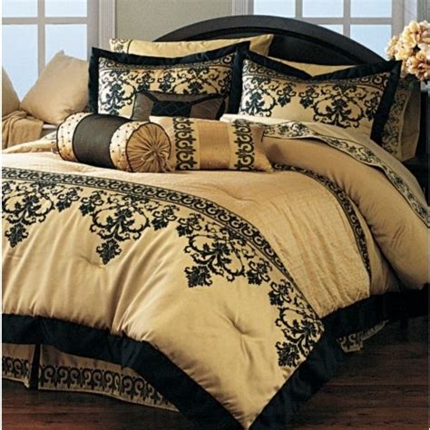 Black And Gold Bedding Sets For Adding Luxurious Bedroom Decors Homesfeed