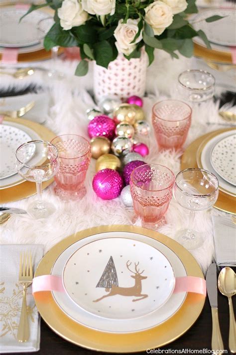 Here are some of their picks, along with several of our favorites! White & Pink Christmas Tablescape for a Ladies Night ...