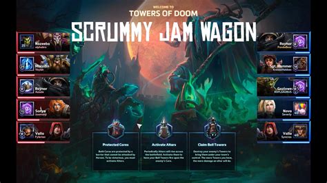 heroes of the storm towers of doom gameplay youtube