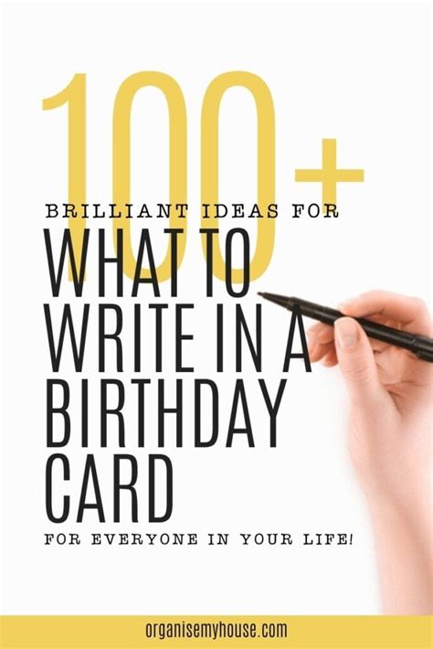 What To Write In A Birthday Card 100 Ideas For Everyone 2022