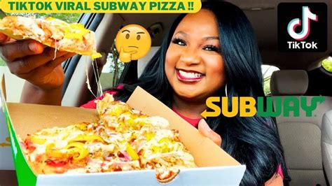Tiktok Viral Subway Pizza Chicken Bacon Ranch Mukbang Youtube