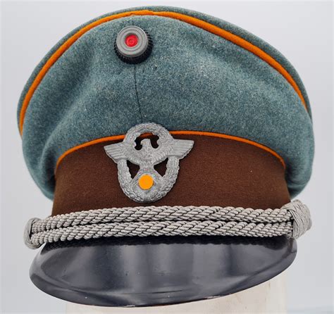 casquette officier feldgendarme militaria du bocage