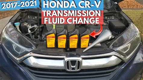 2016 Honda Crv Transmission Fluid Level Check