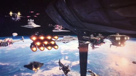 Star Wars Rogue One The Rebel Fleet Arrives On Scarif Youtube