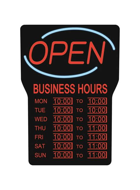 Business Hours Signs In Office Signs