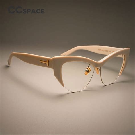Buy Ccspace Ladies Cat Eye Glasses Frames For Women T Rivet Brand Designer