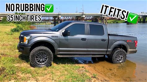 How To Fit 35 Inch Tires On Your Leveled F150 This Really Works
