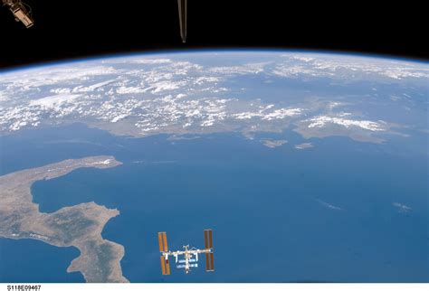 Esa International Space Station Iss View From Sts 118
