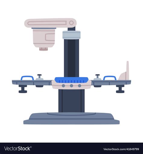 X Ray Machine As Medical Equipment And Assistance Vector Image