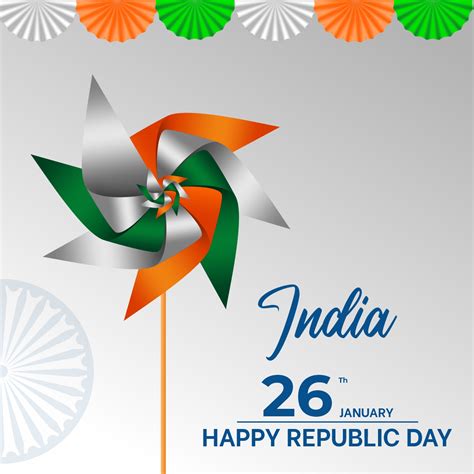Download Awesome Indian Happy Republic Day Vector Coreldraw Design