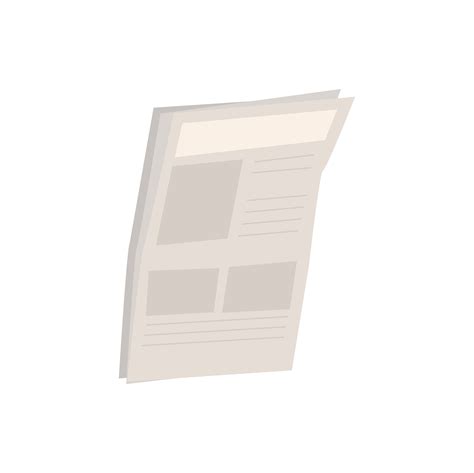Single Newspaper Isolated Graphic Illustration Download Free Vectors