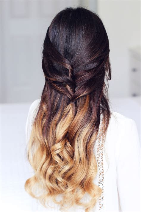 Half and half hair is the perfect way to express yourself beyond the norm. Cute Half-Up, Half-Down Hairstyle - Luxy Hair