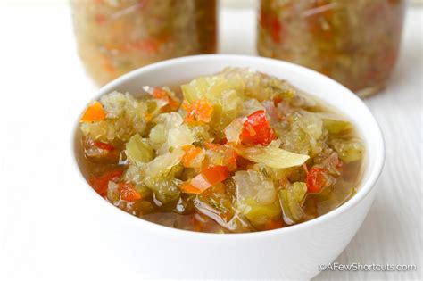 Sweet Pickle Relish Recipe And Simple Canning Directions A Few Short