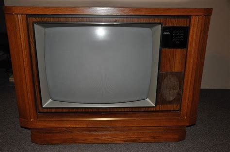 1987 Rca 25 Console Color Tv Vintage Antique Great Condition Vintage
