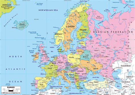 Political Map Of Europe Europe Mapslex World Maps Gambaran