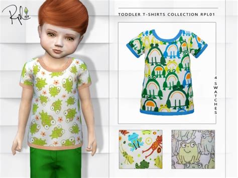 The Sims Resource Toddler T Shirts Collection Rpl01 By Robertaplobo