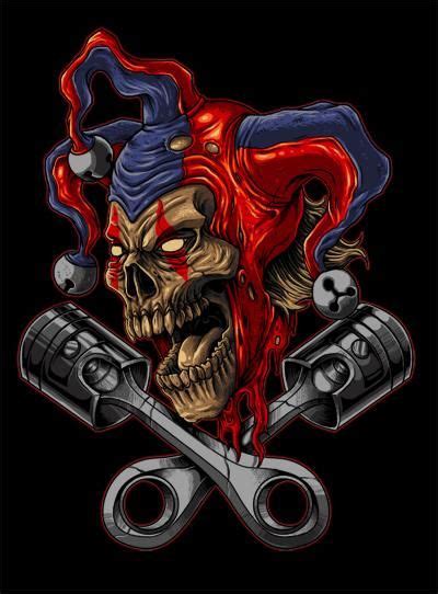 jester by rheen on DeviantArt | Skull artwork, Evil jester ...