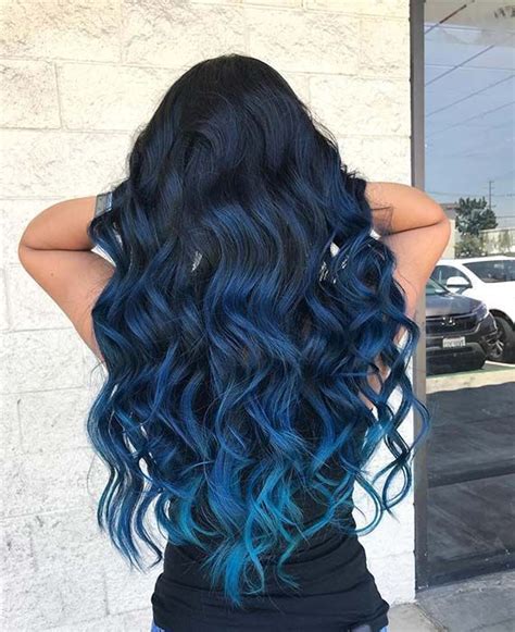 41 Mutige Und Schöne Blaue Ombre Haarfarbe Ideen Light