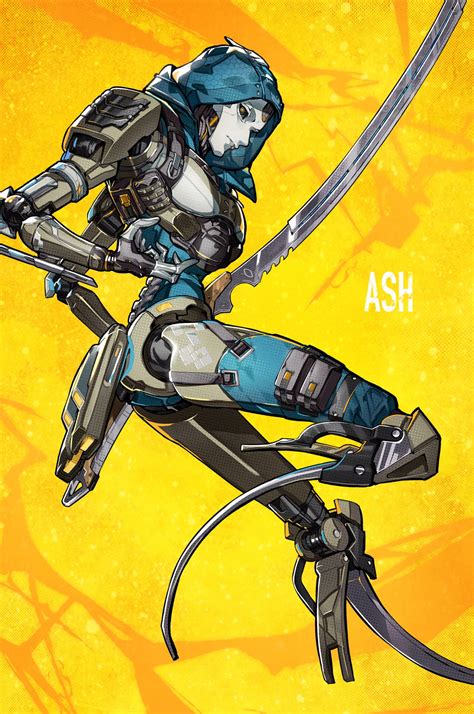 Mika Pikazo Ash Titanfall Apex Legends Highres Girl Android Animification Black