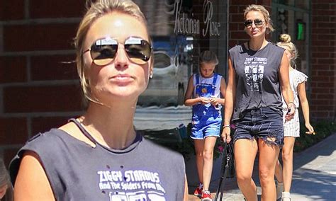 Alex Gerrard Enjoys Shopping Trip With Daughters In Beverley Hills