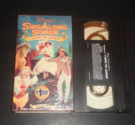 Vhs Disney S Sing Along Songs Mary Poppins I Love To Laugh Vhs Volume