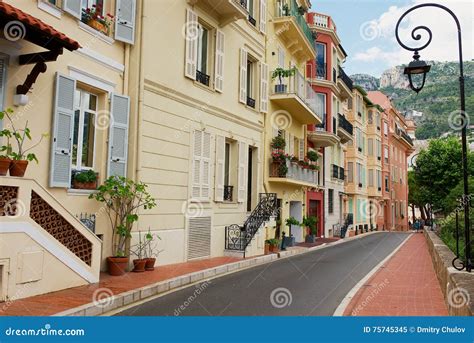 Exterior Of The Historical Buildings In Monte Carlo Monaco Editorial