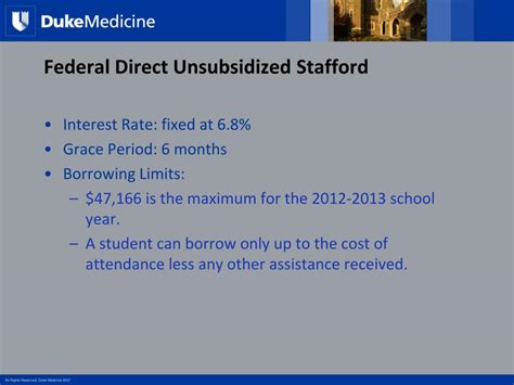 PPT - Office of Financial Aid Duke University School of ...
