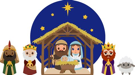 Nativity Manger Cartoon Free Vector Graphic On Pixabay