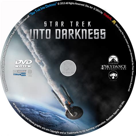 COVERS BOX SK Star Trek Into Darkness High Quality DVD Blueray Movie