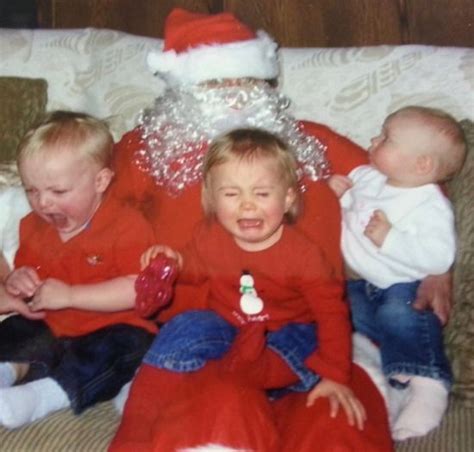 Creepy Santas ~ Awkward Funny Sitting On Santas Lap Pictures Santa