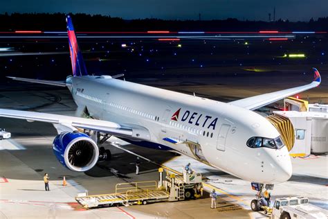 The First Commercial Flight Of Delta Air Lines A350 Lands At Tokyo Narita