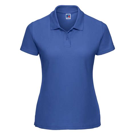 Russell 539f Ladies Classic Polo Shirt Short Sleeve Royal Blue