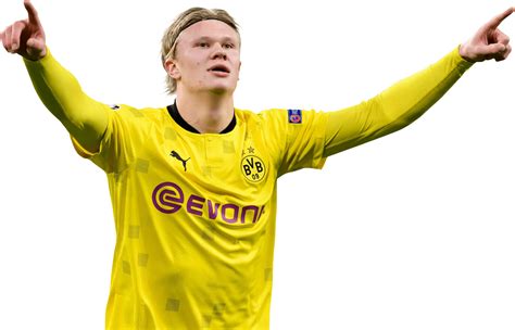Erling braut haaland is a norwegian professional footballer who plays as a striker for bundesliga club borussia dortmund and the norway nati. Erling Braut Håland football render - 74500 - FootyRenders