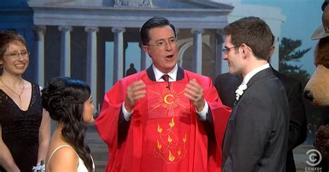 Stephen Colbert Marries Couple Whose Wedding Was Shut Out By Shutdown